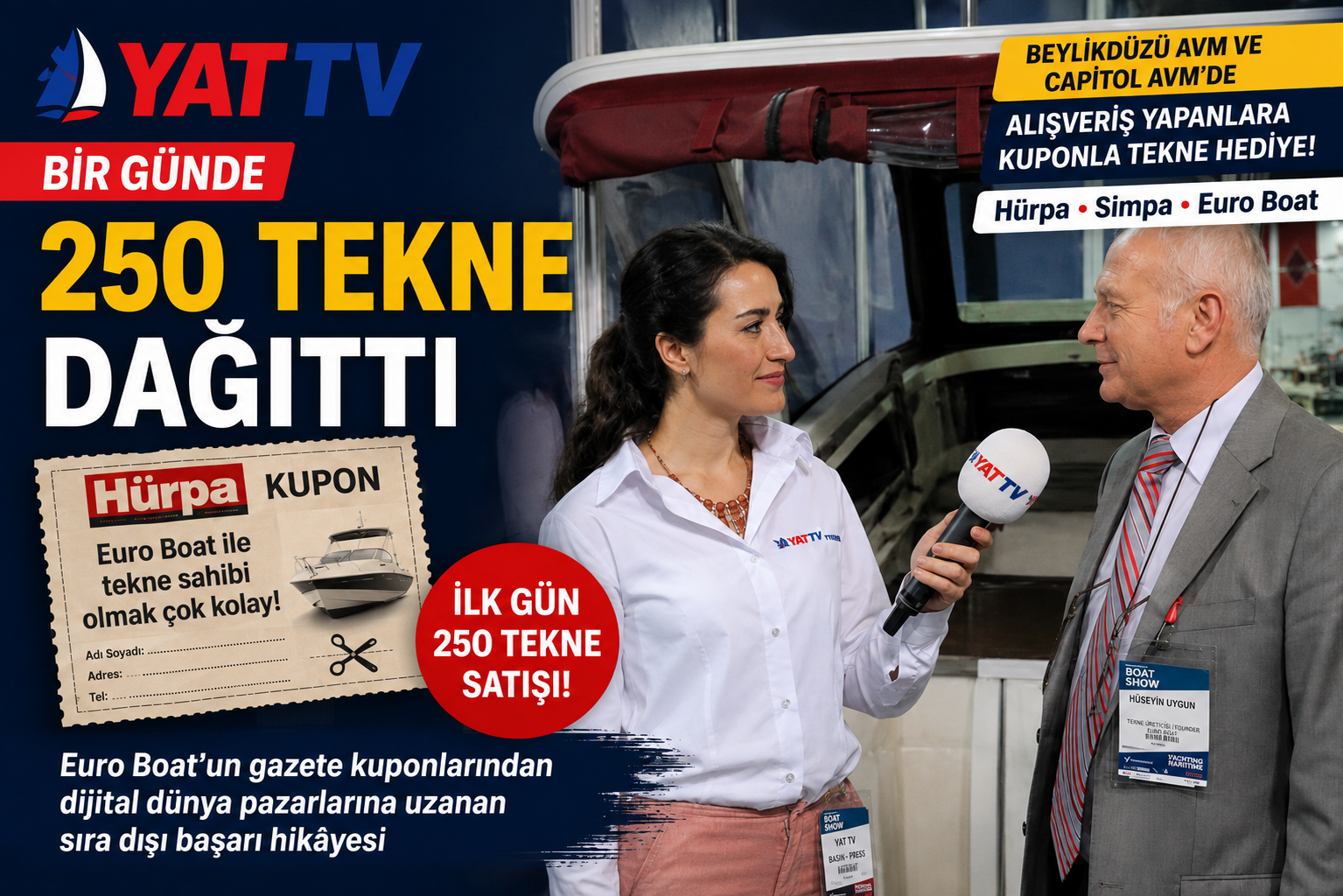 İLK GÜN 250 TEKNE SATTI BUGÜN DÜNYAYA İHRAÇ EDİYOR